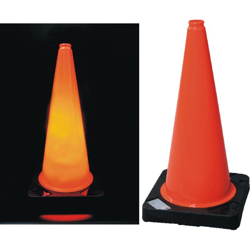 PVC太陽能發光交通錐